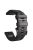 26mm Silicone Band for Garmin Tactix 7 Pro / Fenix 7X / 6X Pro / 5X Plus , Horizontal Stripes Black Buckle Watch Strap - Black