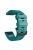 26mm Silicone Band for Garmin Tactix 7 Pro / Fenix 7X / 6X Pro / 5X Plus , Horizontal Stripes Black Buckle Watch Strap - Blue-green