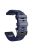 26mm Silicone Band for Garmin Tactix 7 Pro / Fenix 7X / 6X Pro / 5X Plus , Horizontal Stripes Black Buckle Watch Strap - Dark Blue