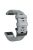 26mm Silicone Band for Garmin Tactix 7 Pro / Fenix 7X / 6X Pro / 5X Plus , Horizontal Stripes Black Buckle Watch Strap - Grey