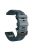 26mm Silicone Band for Garmin Tactix 7 Pro / Fenix 7X / 6X Pro / 5X Plus , Horizontal Stripes Black Buckle Watch Strap - Navy Blue