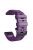 26mm Silicone Band for Garmin Tactix 7 Pro / Fenix 7X / 6X Pro / 5X Plus , Horizontal Stripes Black Buckle Watch Strap - Purple