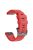 26mm Silicone Band for Garmin Tactix 7 Pro / Fenix 7X / 6X Pro / 5X Plus , Horizontal Stripes Black Buckle Watch Strap - Red