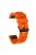 26mm Silicone Watch Band for Garmin Fenix 5X/5X Plus/Fenix 3/3 HR Adjustable Wrist Strap with Black Buckle - Orange