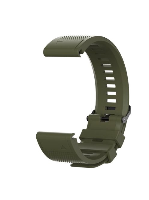 26mm Silicone Watch Band for Garmin Fenix 6X/6X Pro/Fenix 5X/Fenix 5X Plus, Soft Watch Wrist Strap Replacement - Dark Green