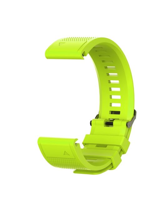 26mm Silicone Watch Band for Garmin Fenix 6X/6X Pro/Fenix 5X/Fenix 5X Plus, Soft Watch Wrist Strap Replacement - Green