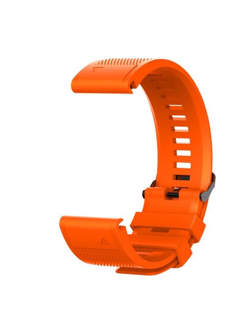 26mm Silicone Watch Band for Garmin Fenix 6X/6X Pro/Fenix 5X/Fenix 5X Plus, Soft Watch Wrist Strap Replacement - Orange