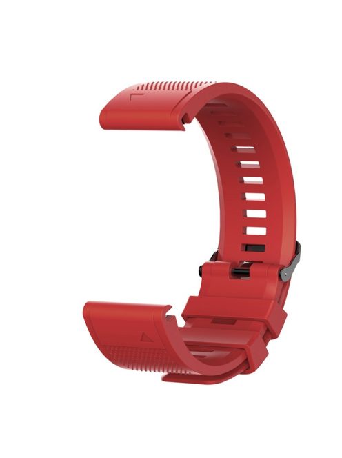 26mm Silicone Watch Band for Garmin Fenix 6X/6X Pro/Fenix 5X/Fenix 5X Plus, Soft Watch Wrist Strap Replacement - Red