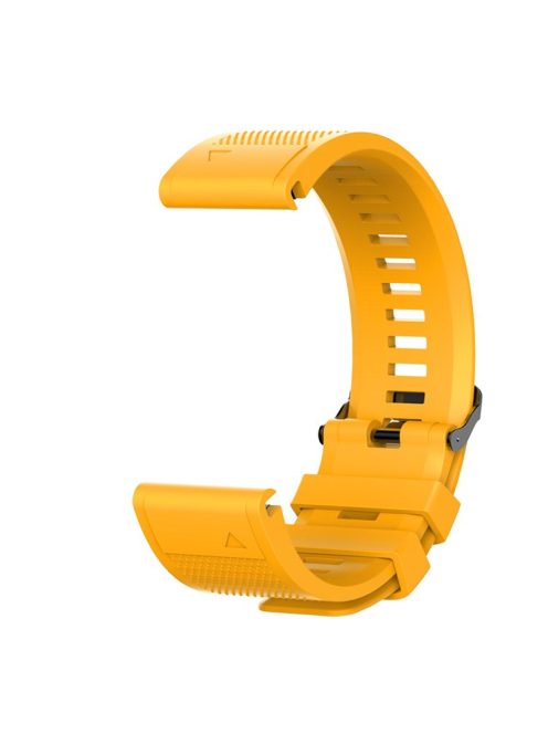 26mm Silicone Watch Band for Garmin Fenix 6X/6X Pro/Fenix 5X/Fenix 5X Plus, Soft Watch Wrist Strap Replacement - Yellow