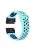 26mm Two-tone Silicone Watch Band for Garmin Fenix 5X - Baby Blue / Dark Blue