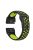 26mm Two-tone Silicone Watch Band for Garmin Fenix 5X - Black / Green