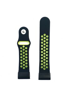   26mm Two-tone Silicone Watch Band for Garmin Fenix 5X - Dark Blue / Green