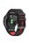 26mm Watch Band for Garmin Tactix 7 Pro / Fenix 7X / 6X Pro / 5X Plus , Smooth Silicone Dual-color Wrist Strap - Black+Red