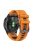 26mm Watch Band for Garmin Tactix 7 Pro / Fenix 7X / 6X Pro / 5X Plus , Smooth Silicone Dual-color Wrist Strap - Orange+Black