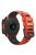 Bi-color Soft Silicone Watchband Replacement Bracelet Strap for Garmin Instinct / Instinct Esports - Red / Black