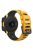 Bi-color Soft Silicone Watchband Replacement Bracelet Strap for Garmin Instinct / Instinct Esports - Yellow / Black