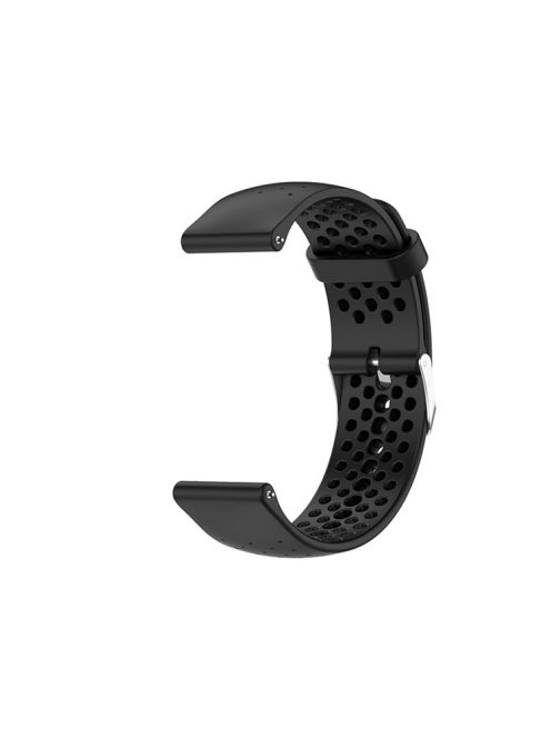 Breathable Smart Watch Strap Replacement Silicone Wrist Band for Garmin Forerunner 158/55 - Black