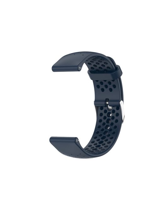 Breathable Smart Watch Strap Replacement Silicone Wrist Band for Garmin Forerunner 158/55 - Dark Blue