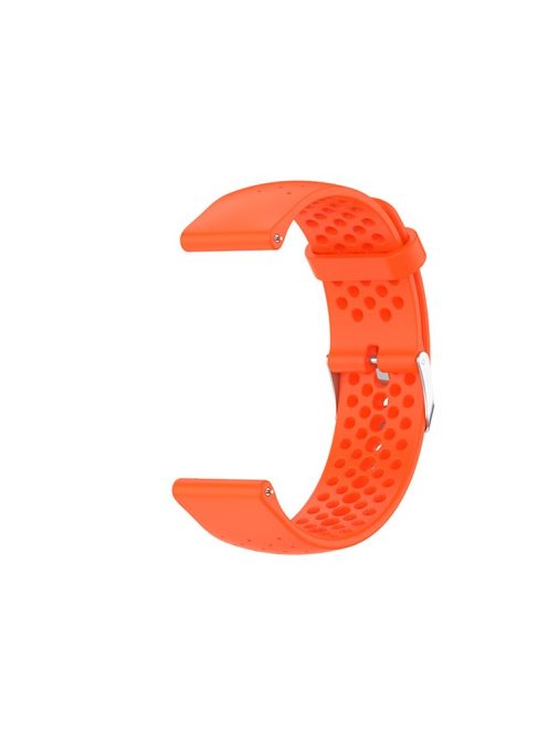 Breathable Smart Watch Strap Replacement Silicone Wrist Band for Garmin Forerunner 158/55 - Orange