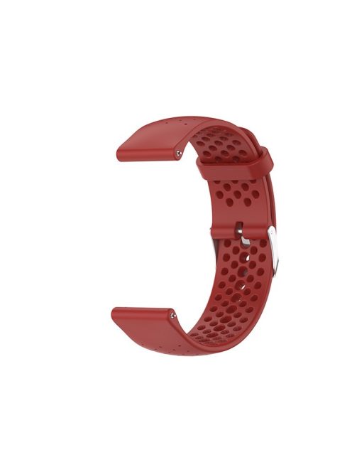 Breathable Smart Watch Strap Replacement Silicone Wrist Band for Garmin Forerunner 158/55 - Wine Red