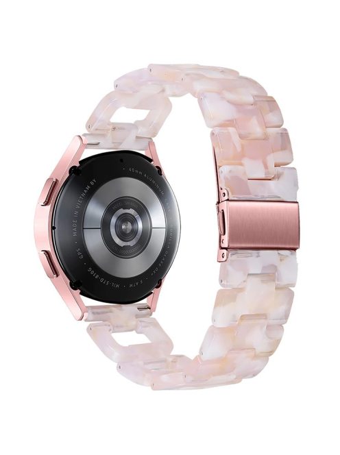 D-Shape Strap for Garmin Vivomove 3 / GarminMove 3 Resin Bracelet Watchband Replacement - Pink Flower