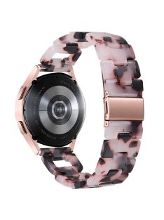   D-Shape Strap for Garmin Vivomove 3 / GarminMove 3 Resin Bracelet Watchband Replacement - Pink+Black