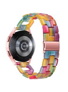   D-Shape Strap for Garmin Vivomove 3 / GarminMove 3 Resin Bracelet Watchband Replacement - Rainbow