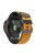 Diamond Texture Watch Band for Garmin Tactix 7 Pro / Fenix 7X / 6X Pro / 5X Plus , 26mm Dual-color Silicone Sport Strap - Orange+Black