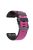 Diamond Texture Watch Band for Garmin Tactix 7 Pro / Fenix 7X / 6X Pro / 5X Plus , 26mm Dual-color Silicone Sport Strap - Pink+Black