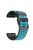 Diamond Texture Watch Band for Garmin Tactix 7 Pro / Fenix 7X / 6X Pro / 5X Plus , 26mm Dual-color Silicone Sport Strap - Sky Blue+Black