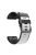 Diamond Texture Watch Band for Garmin Tactix 7 Pro / Fenix 7X / 6X Pro / 5X Plus , 26mm Dual-color Silicone Sport Strap - White+Black