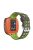 Double Color Silicone Watchband Strap Belt Replacement for Garmin Forerunner 310XT Smart Watch - Dark Grey / Green