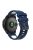 Dual Color Quick Release Silicone Replacement Watchband Bracelet Strap for Garmin Fenix 7X/6X Sapphire GPS/6X Pro/6X GPS/5X GPS/5X Plus - Midnight Blue / White