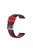 Dual Color Round Holes Silicone Smart Watch Strap Replacement Watchband 18mm for Garmin vivomove 3S/vivoactive 4S - Black/Red