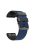 Dual-color Watch Band for Garmin Fenix 7 / Forerunner 965 / 955 / 945 / 935 , Diamond Texture Silicone Replacement Strap - Dark Blue+Black