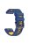 Dual-color Watch Band for Garmin Fenix 7 / Forerunner 965 / 955 / 945 / 935 , Smooth Silicone Soft Strap - Midnight Blue+Yellow