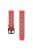 For Coros Pace 2 / Garmin vivoactive 5 / GarminActive 5 / Venu Sq 2 Dual Color Watch Strap 20mm Silicone Watchband - Red / Black