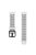 For Coros Pace 2 / Garmin vivoactive 5 / GarminActive 5 / Venu Sq 2 Dual Color Watch Strap 20mm Silicone Watchband - White / Black