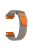 For Coros Vertix 2  /  Garmin Fenix 7X  /  6X  /  5X 26mm Trail Loop Nylon Band Soft Watch Strap - Orange  /  Grey+Orange