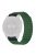 For Coros Vertix 2 / Garmin Fenix 7X / 6X / 5X Silicone Watch Band Magnetic Strap Replacement with 26mm PC Connector - Army Green