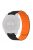 For Coros Vertix 2 / Garmin Fenix 7X / 6X / 5X Silicone Watch Band Magnetic Strap Replacement with 26mm PC Connector - Black+Orange