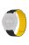 For Coros Vertix 2 / Garmin Fenix 7X / 6X / 5X Silicone Watch Band Magnetic Strap Replacement with 26mm PC Connector - Black+Yellow