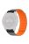 For Coros Vertix 2 / Garmin Fenix 7X / 6X / 5X Silicone Watch Band Magnetic Strap Replacement with 26mm PC Connector - Grey+Orange