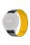 For Coros Vertix 2 / Garmin Fenix 7X / 6X / 5X Silicone Watch Band Magnetic Strap Replacement with 26mm PC Connector - Grey+Yellow