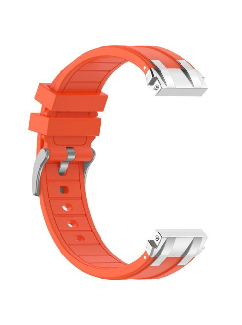 For Garmin / Samsung 20mm Universal Smartwatch Strap Silicone Replacement Wrist Band - Orange