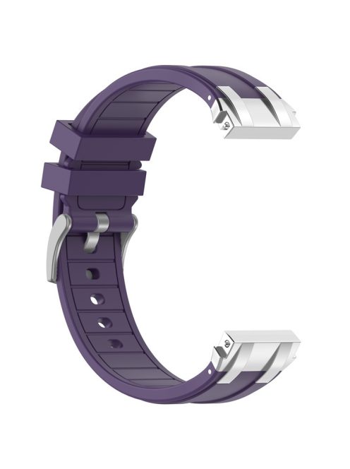 For Garmin / Samsung 20mm Universal Smartwatch Strap Silicone Replacement Wrist Band - Purple