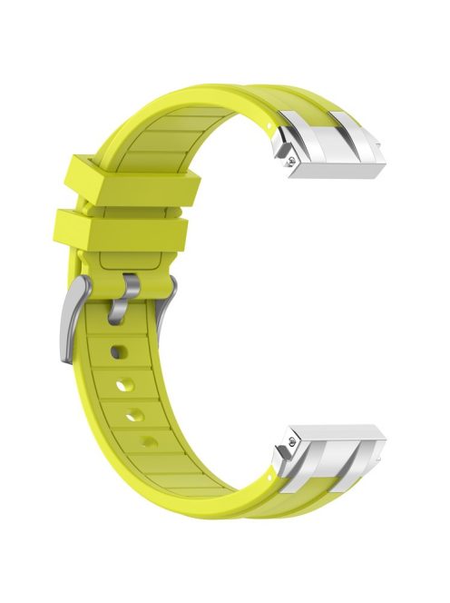 For Garmin / Samsung 20mm Universal Smartwatch Strap Silicone Replacement Wrist Band - Yellow