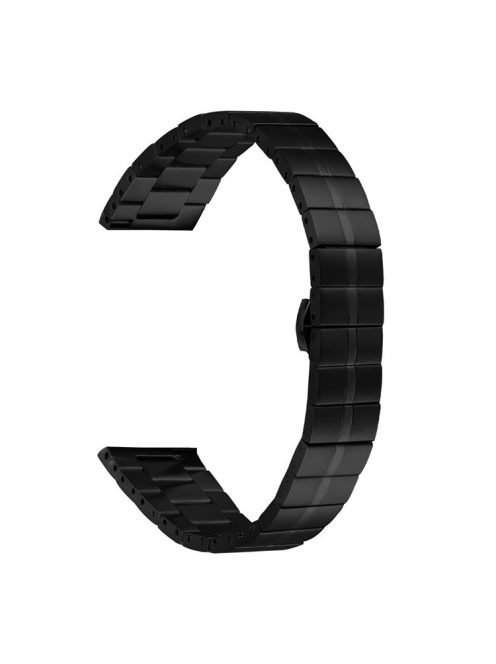 For Garmin Approach S40 / Forerunner 158 Stainless Steel Watch Strap High-End Replacement Band - Black