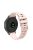 For Garmin Approach S40 / Venu Sq / Samsung Galaxy Watch3 41mm / Gear Sport Silicone Watch Bands 20mm Quick Release Wave Grain Dots Straps Replacement - Rose Pink