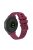 For Garmin Approach S40 / Venu Sq / Samsung Galaxy Watch3 41mm / Gear Sport Silicone Watch Bands 20mm Quick Release Wave Grain Dots Straps Replacement - Wine Red